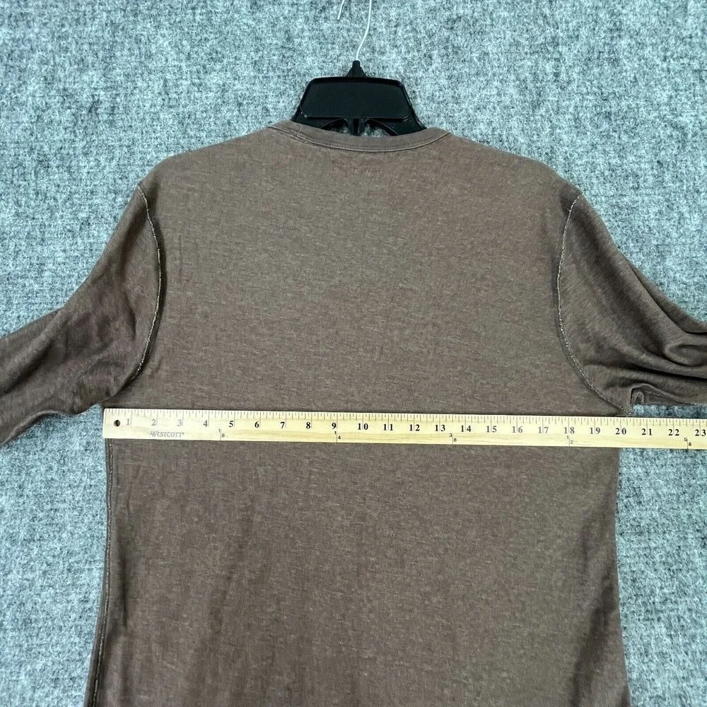 Banana Republic Shirt‎ Mens Medium Brown Long Sleeve Relaxed Casual Fit Crewneck
